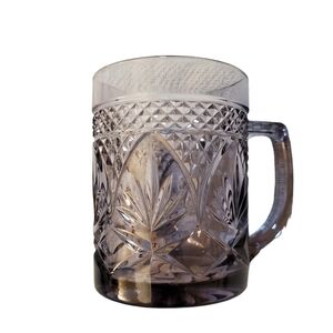 Vintage Cristal‎ d'Arques Durand Antique Purple Amethyst Mug Luminarc France